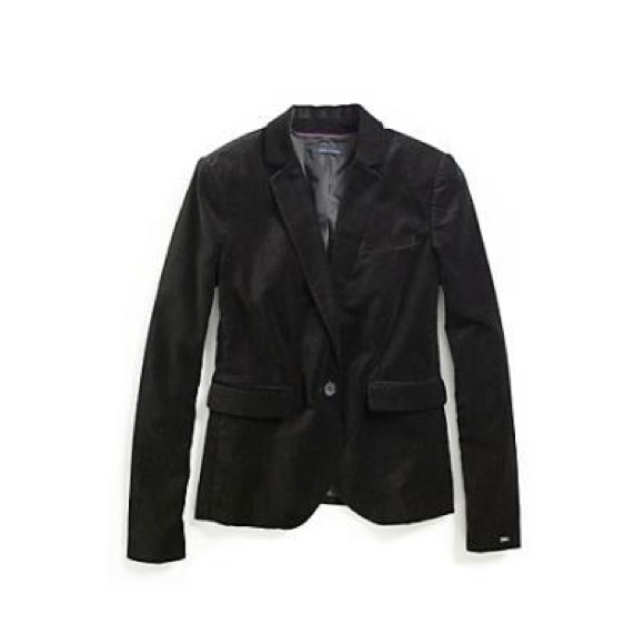 Tommy Hilfiger Jackets & Blazers - Black velvet Tommy blazer
